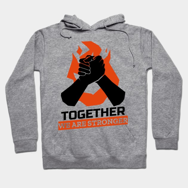 Stronger Together Social Equality Hoodie by Naumovski